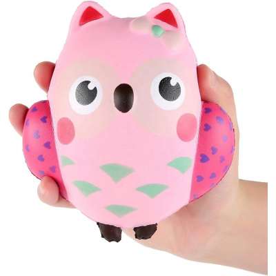 Pletom Hot New PU Super Slow Rebound Cartoon Simulation Night Owl Squishy Shenzhen Decompression Stress Reliever Toys on Sale